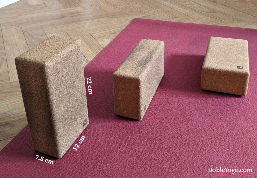 Bloques de corcho Yoga Dimensiones Bloques de corcho Yoga Dimensiones